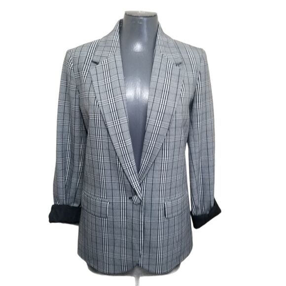 Plaid Blazer NWOT 2 - Picture 2 of 12